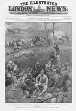 RUSSO-JAPANESE WAR Japanese Soldiers Resting at Port Arthur - Antique Print 1904