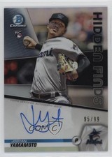 2020 Bowman Hidden Finds Chrome Auto 95/99 Jordan Yamamoto #HFA-JY Auto jc3