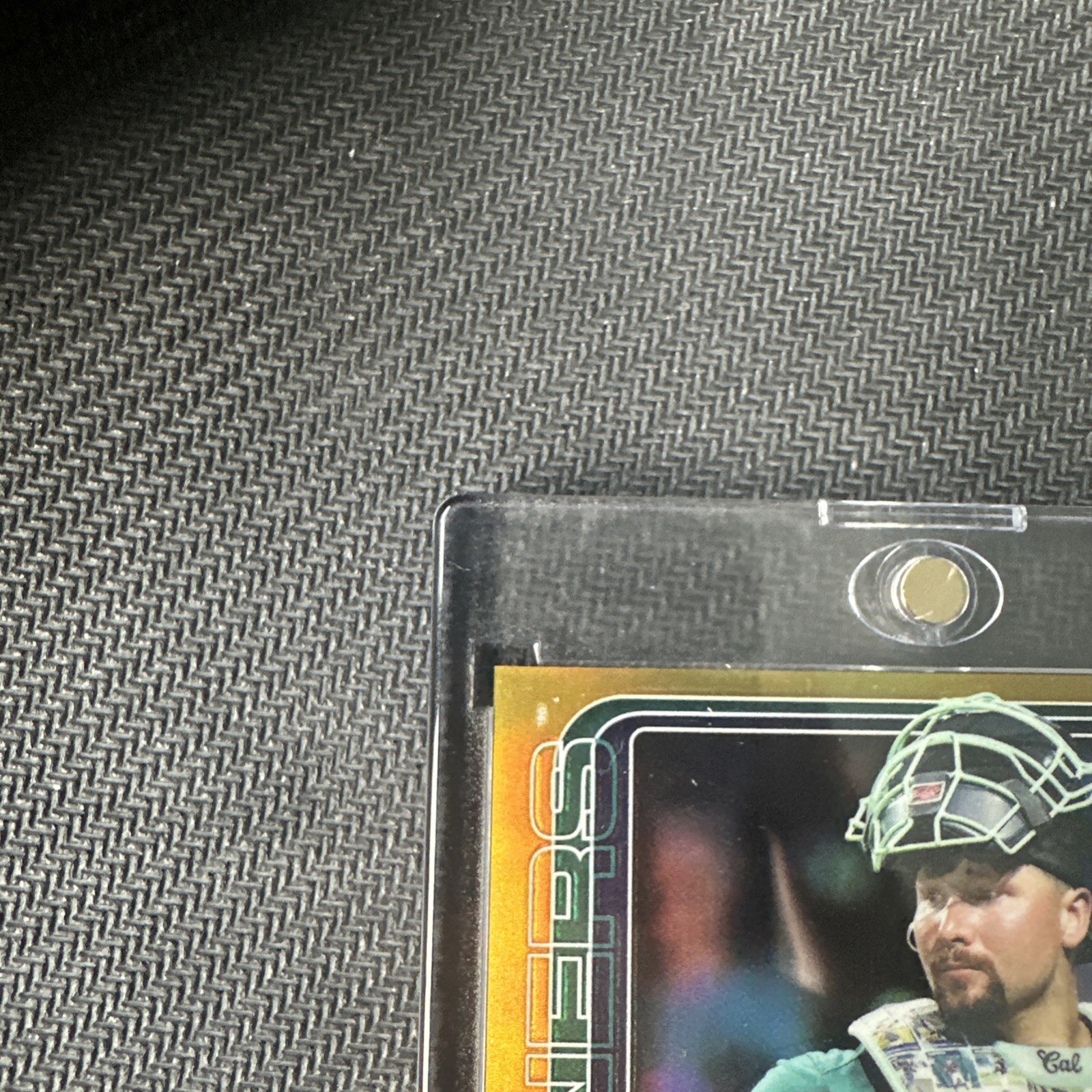2025 Topps Chrome Update Cal Raleigh Auto True Gold Refractor #/50 Seattle AC-CR view 2