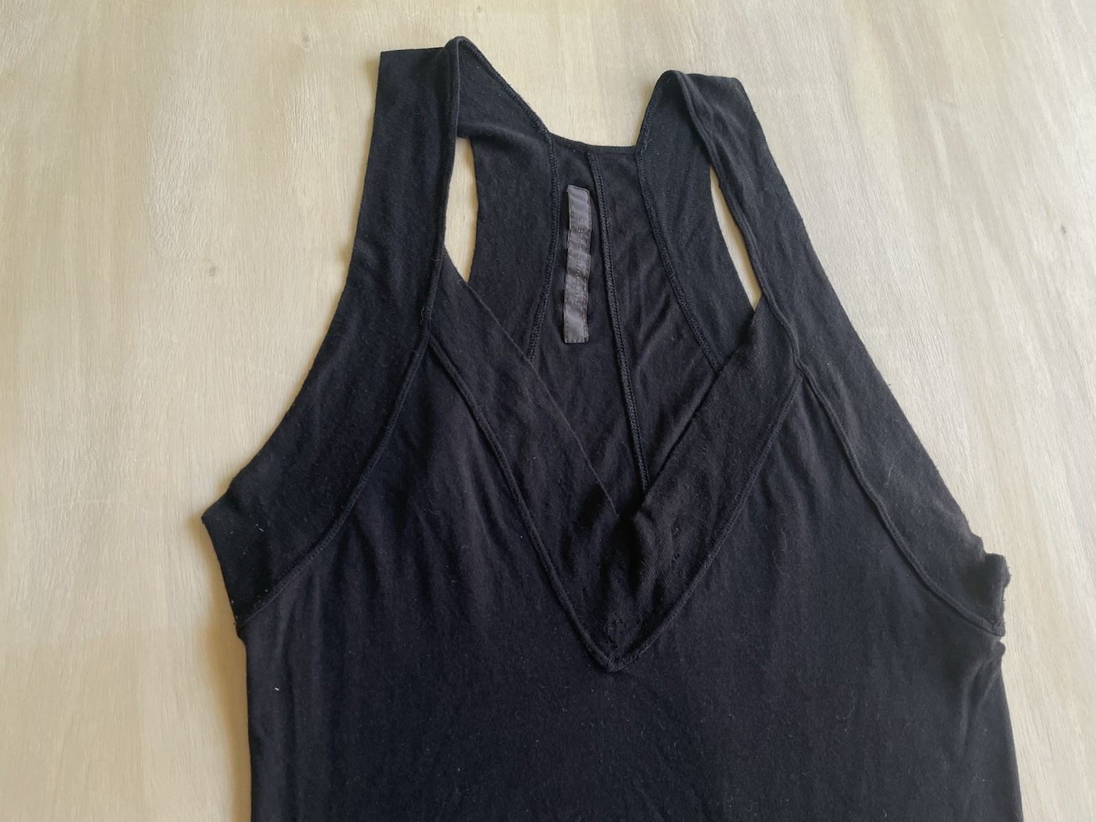 Rick Owens Lilies black racerback tank top