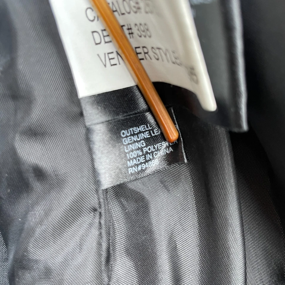 Chaqueta Bernardo de Colección para Mujer Abrigo de Cuero Verde Extra Grande Gamuza Pecho Único Foto 3 de 4