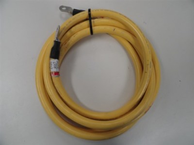 1/0 AWG YELLOW BATTERY ELECTRICAL WIRE CABLE E157097 / LL102583 11' FT BOAT