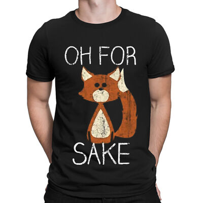 Oh For Fox Sake lustiger cooler Spruch Retro Vintage Herren Damen T-Shirts Oberteil #DNE