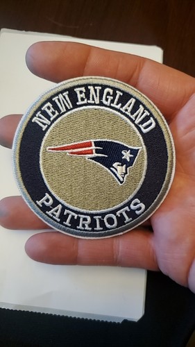 New England Patriots Vintage Round Style Patch. Embroidered. Iron On Backing.... - Picture 5 of 7