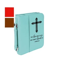 Leather Bible Covers for Women Men Custom Engraved Personalized Book Cover