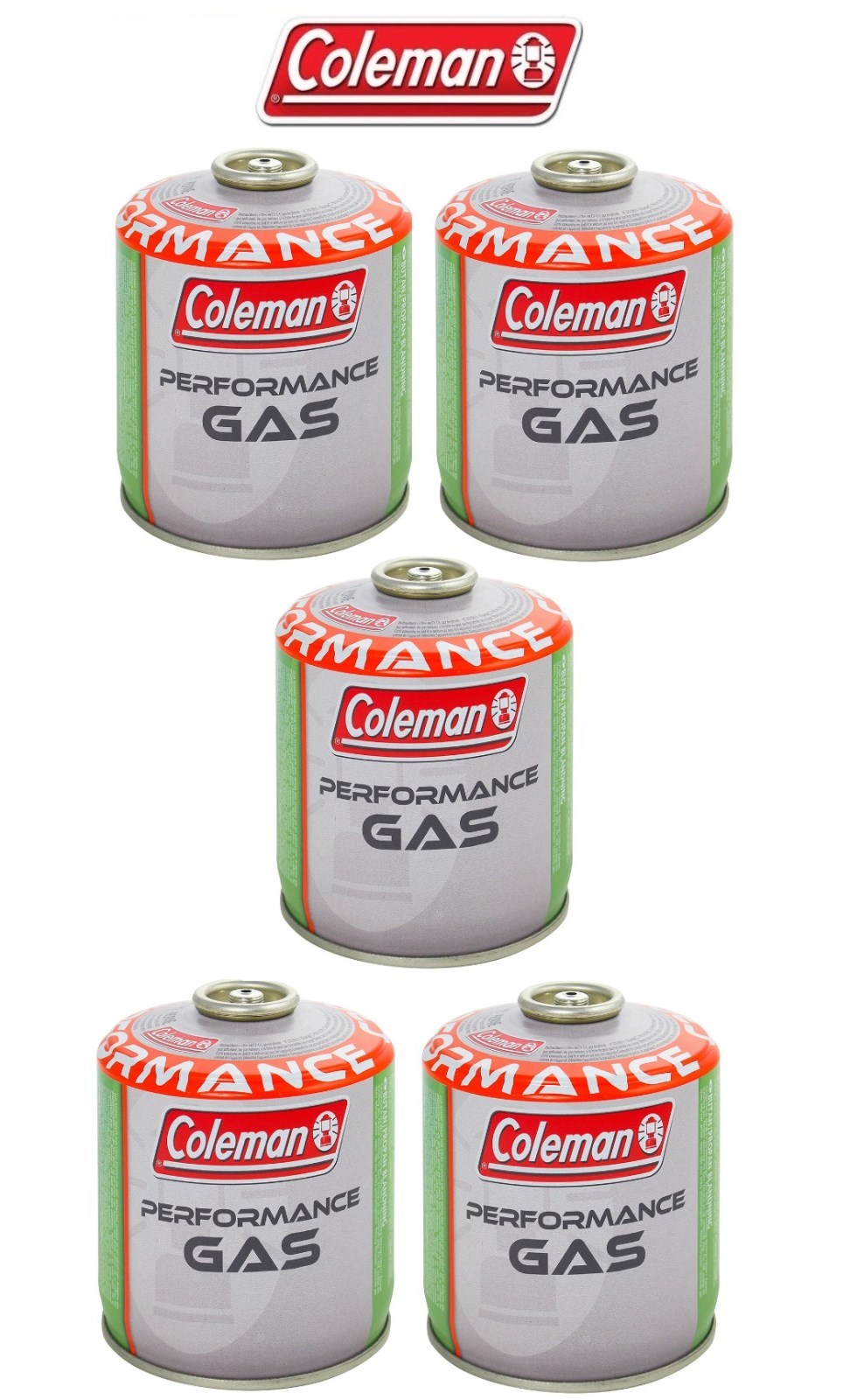 BOMBOLETTA CARTUCCIA GAS COLEMAN c500 performance FILETTO 440 g GAS * 5 PEZZI *