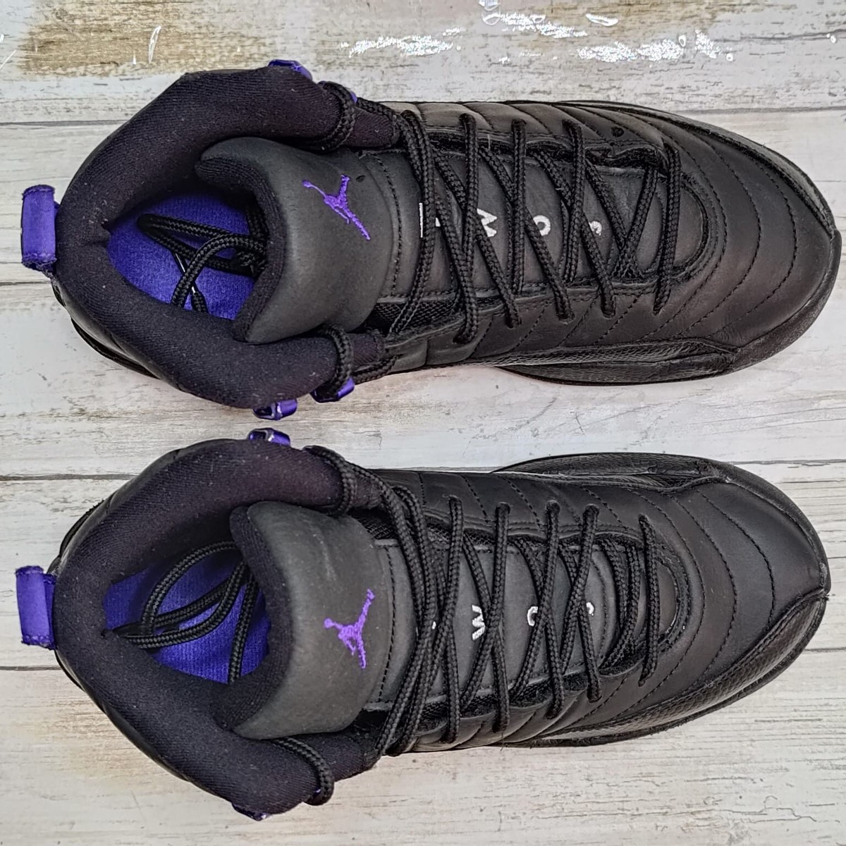 Nike Air Jordan 12 Retro GS Dark Concord DH0905-005 Black Shoes Size 5Y / 6.5W | eBay