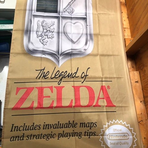 Legend Of Zelda Nintendo NES Boxart 5' Flag Banner Poster - Picture 2 of 3