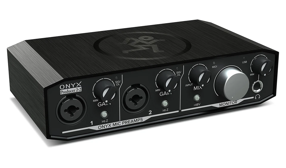 Mackie Onyx Producer 2.2 2x2 USB MIDI Recording Studio Interface + Headphones - Image 3 of 4