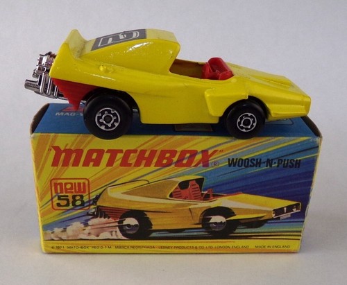 Matchbox Superfast Lesney #MB58-B Woosh-N-Push w/ type "D" Box 1972 - Picture 3 of 8
