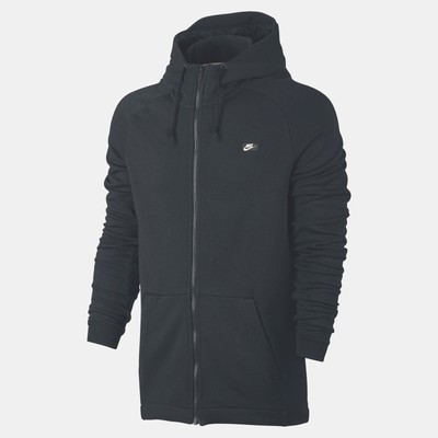 NWT MEN'S NIKE 805130 010 SPORTSWEAR MODERN FULL ZIP BLACK HOODIE $75 | eBay