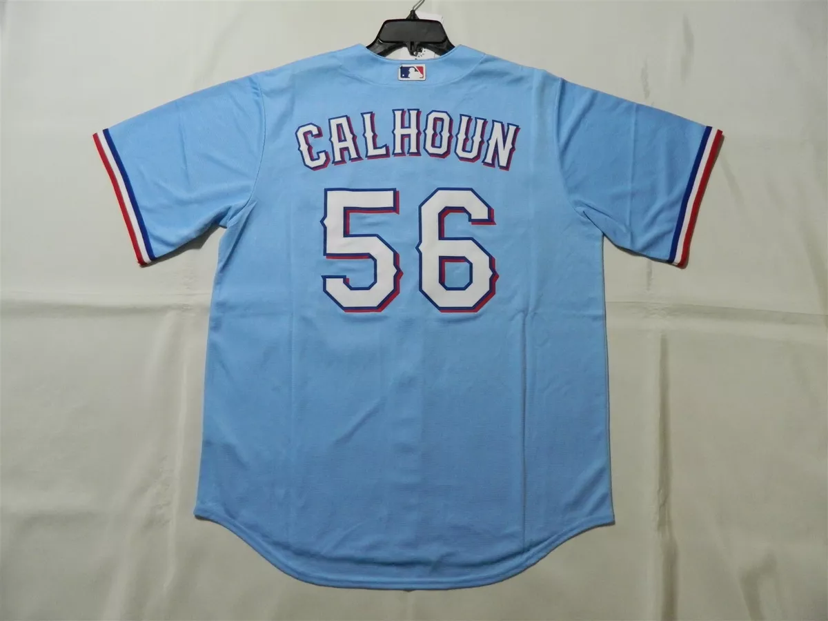 Official Kole Calhoun Texas Rangers Light Blue Alternate Jersey XL Reg.$135