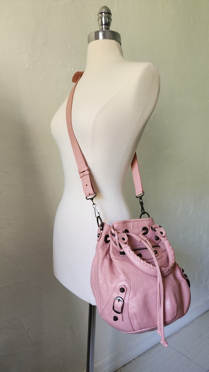 バッグ 00s BALENCIAGA leather mini boston bag BALENCIAGA Leather Hand Bag Mini Boston Brown Key lock latch