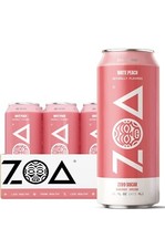 ZOA Zero Sugar Healthy Positive Energy Drink, White Peach, 16oz (12 Pack)