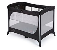 Black Joie Allura Travel Cot With Bassinet Light Weight Newborn Crib Black Joie Allura Travel Cot With Bassinet Light Weight Newborn Crib