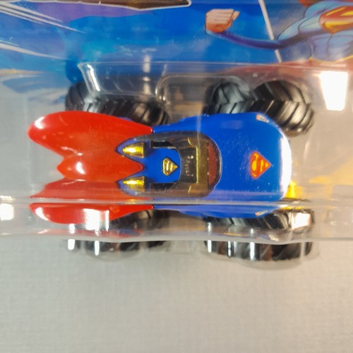 Hot Wheels Monster Trucks "SUPERGIRL" New For 2024 DC And Warner Bros 1:64 Scale - Picture 4 of 17