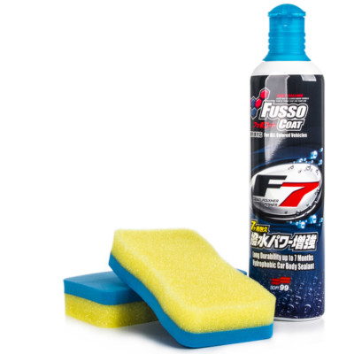 (71,00 /L) SOFT99 Fusso Coat F7 Versiegelung Lackversiegelung + 2 Schwämme 300ml