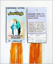 Virgin of the Miraculous Medal Esoteric Incense, 20 Rods