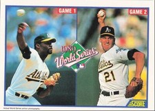 1990 Score 1989 World Series #700