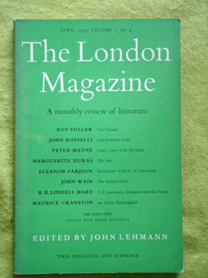 THE LONDON MAGAZINE / 1955 VOL 2 #4 / ROY FULLER / JOHN ROSSELLI