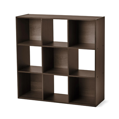 Mainstays 11'' 9-Cube Storage Organizer, Black