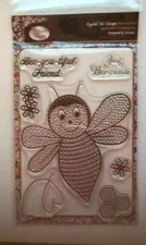 Craft BuddyUS CCST23: Craft Buddy Crystal Art Buzzing Bee A6 Stamp Set