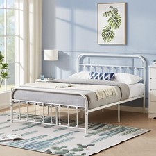 Twin/Full/Queen Platform Metal Bed Frame with Headboard and Footboard