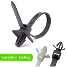 Push Mount Winged Cable Ties / Car Chassis Nylon Zip Tie Fixing Menu Options