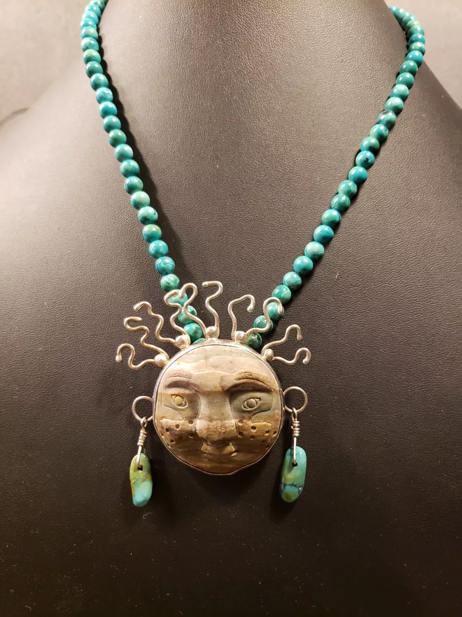 Carved on sale turquoise jewelry