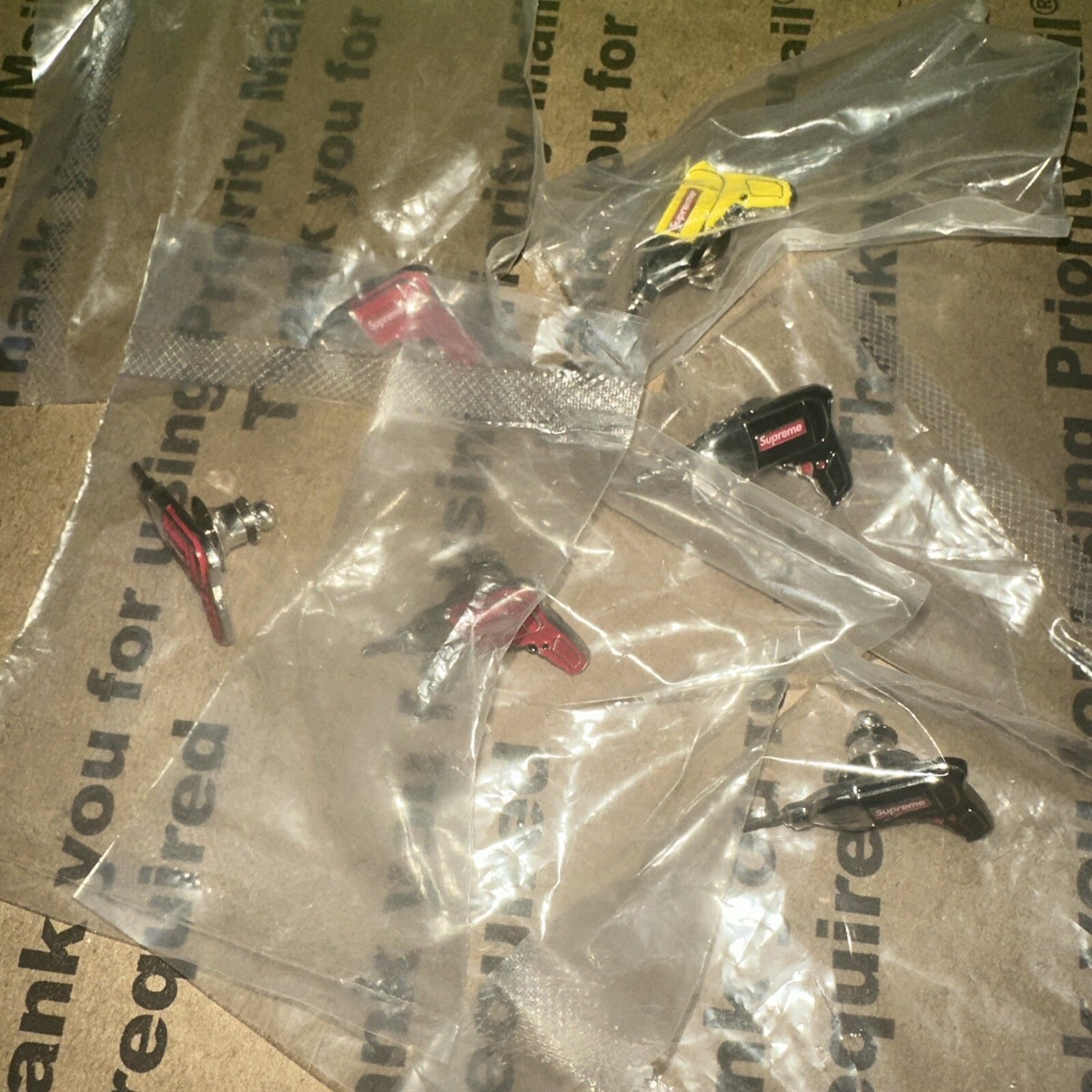 Supreme SS19 Power Drill Pin - Black Red Yellow | eBay