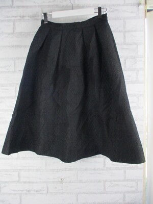 Atmos Here womens high waisted a-line skirt black pleated 10