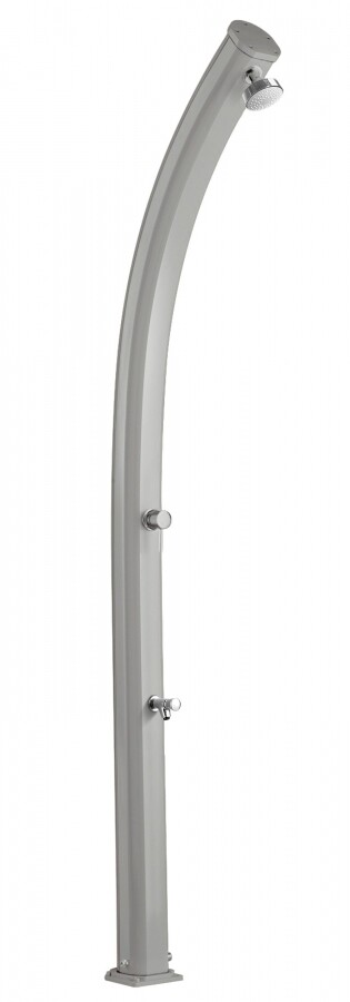 Doccia In Alluminio Arkema Jolly 25 Lt Con Lavapiedi Colore Inox - Uso Interno,