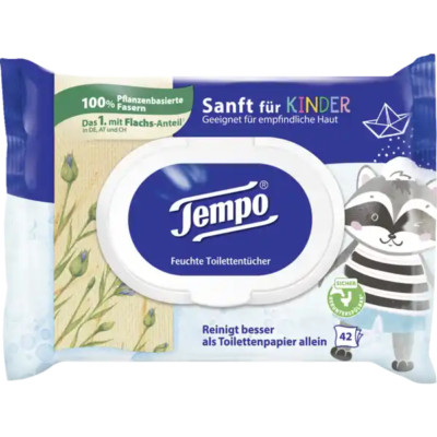 Tempo WET WIPES Kids Edition Made in Germany FREE US SHIPPING