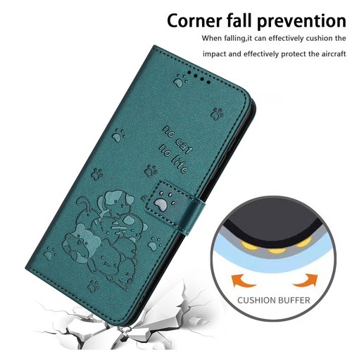 Leather Cat Wallet Phone Case For Samsung A50 A52 A53 A54 A55 A05 A06 Xcover 5 7 - 第 5/18 張圖片