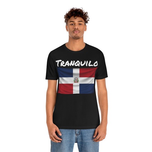 Dominican Flag "Tranquilo" T-shirt (Short Sleeve) - Picture 18 of 57