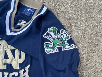 Maillot De Hockey Vintage Notre Dame Fighting Irish - Starter - Taille L - Années 90