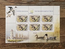 1991 United Kingdom - Duck Habitat Stamp - Lot2 **ARTIST SIGNED** Rodger McPhail