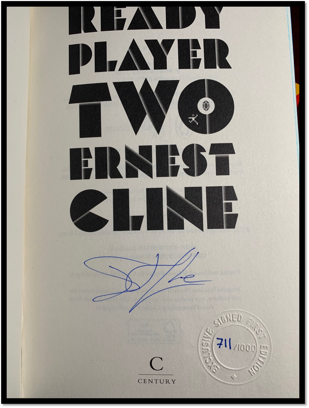 Ready Player One, by Ernest Cline - First Edition First Printing