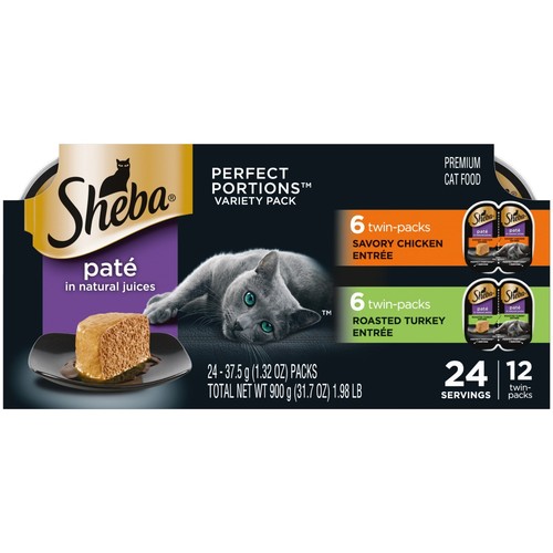 2.6 Oz. Wet Cat Food Pate Vary Pk, Savory Chicken And Roasted Turkey Entrees