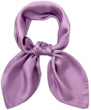 27.5'' Silk Feeling Scarf Medium Square Satin Head Neck Scarf for Women Hair ...