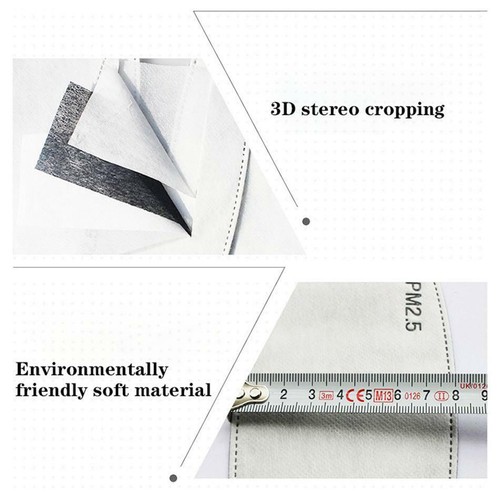 Filter Face Mask PM2.5 Filtration 5 Layers Activated Carbon Insert Anti-haze Pad - Picture 4 of 12