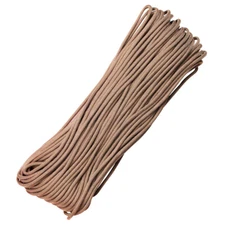 100 ft 550 Survival Paracord 7 strand ARMY MILITARY DESERT TAN BEIGE LIGHT BROWN