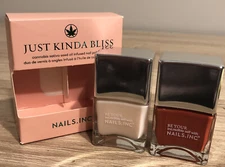 Nails.Inc Just Kinda Bliss Nail Polish Duo Limited Edition Rare Read For Shades