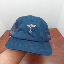 Vtg Boeing Snapback Trucker Hat Cap Made In USA