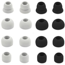 8pcs Ear Tips for Beats Powerbeats 2 - 3 Wireless Replacement Ear Black / White