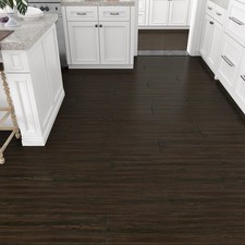 Brown Vinyl Plank Flooring Waterproof Peel and Stick Floor Tile Laminate Wood...