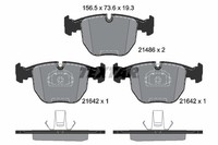 Textar Bremsbelagsatz Scheibenbremse Q+ 2148602 FüR BMW X5 E39 E53 Alpina E38 X3