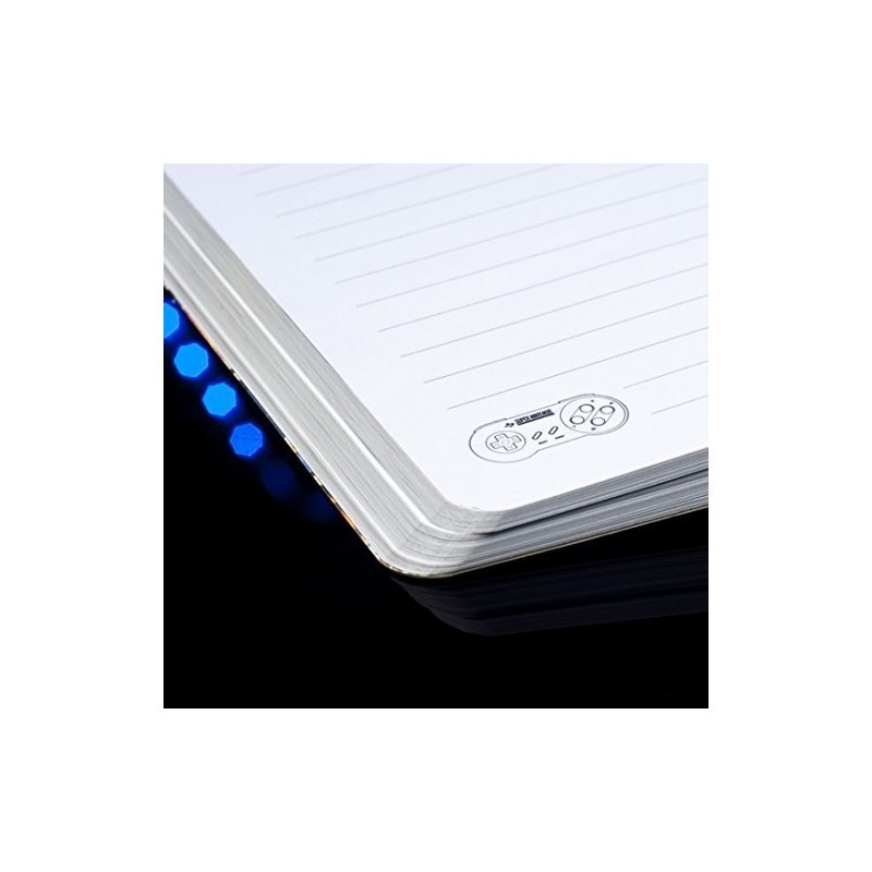 Paladone Nintendo SNES Super Notebook cahier de notes format A5 ligné gris - 4
