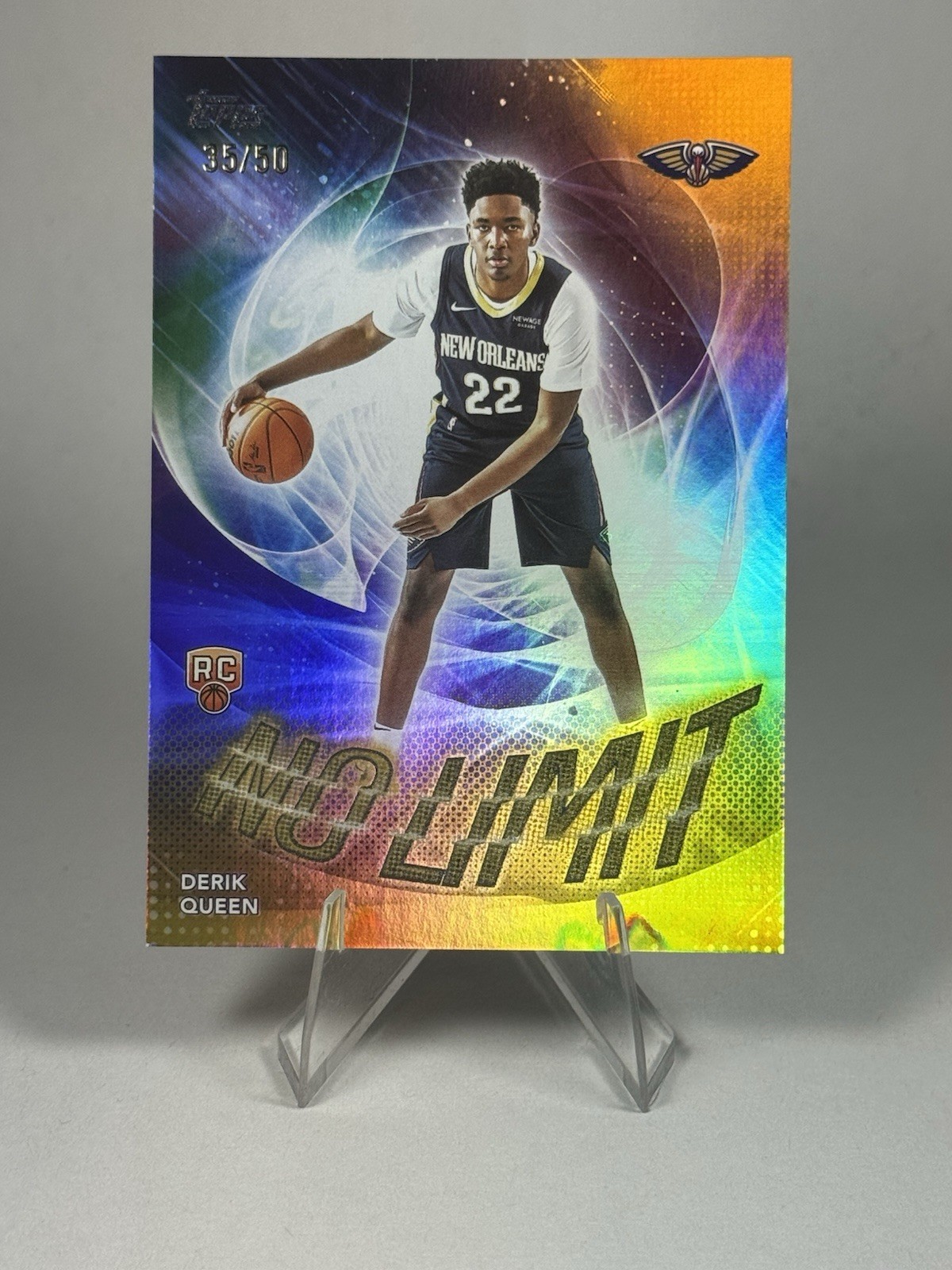 2025-26 Topps - No Limit Derik Queen #NL-13 Gold Rainbow /50 (RC)