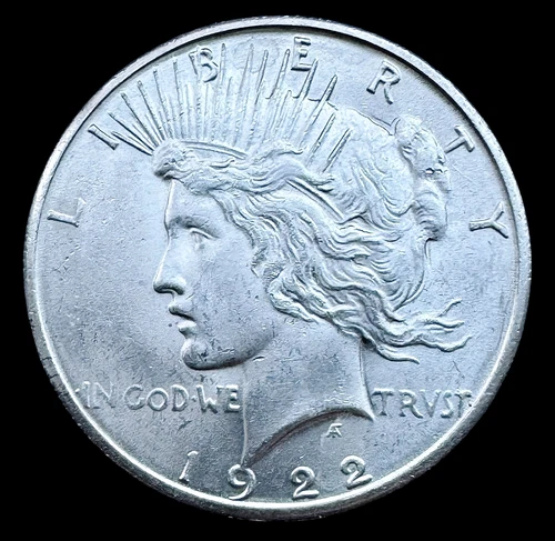 US 1922 S Peace Silver Dollar BU San Francisco $1.00 Better Date
